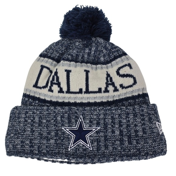 New Era Other - Dallas Cowboys New Era NFL Knit Pom Beanie Hat Stocking Cap One Size Fits‎ Most